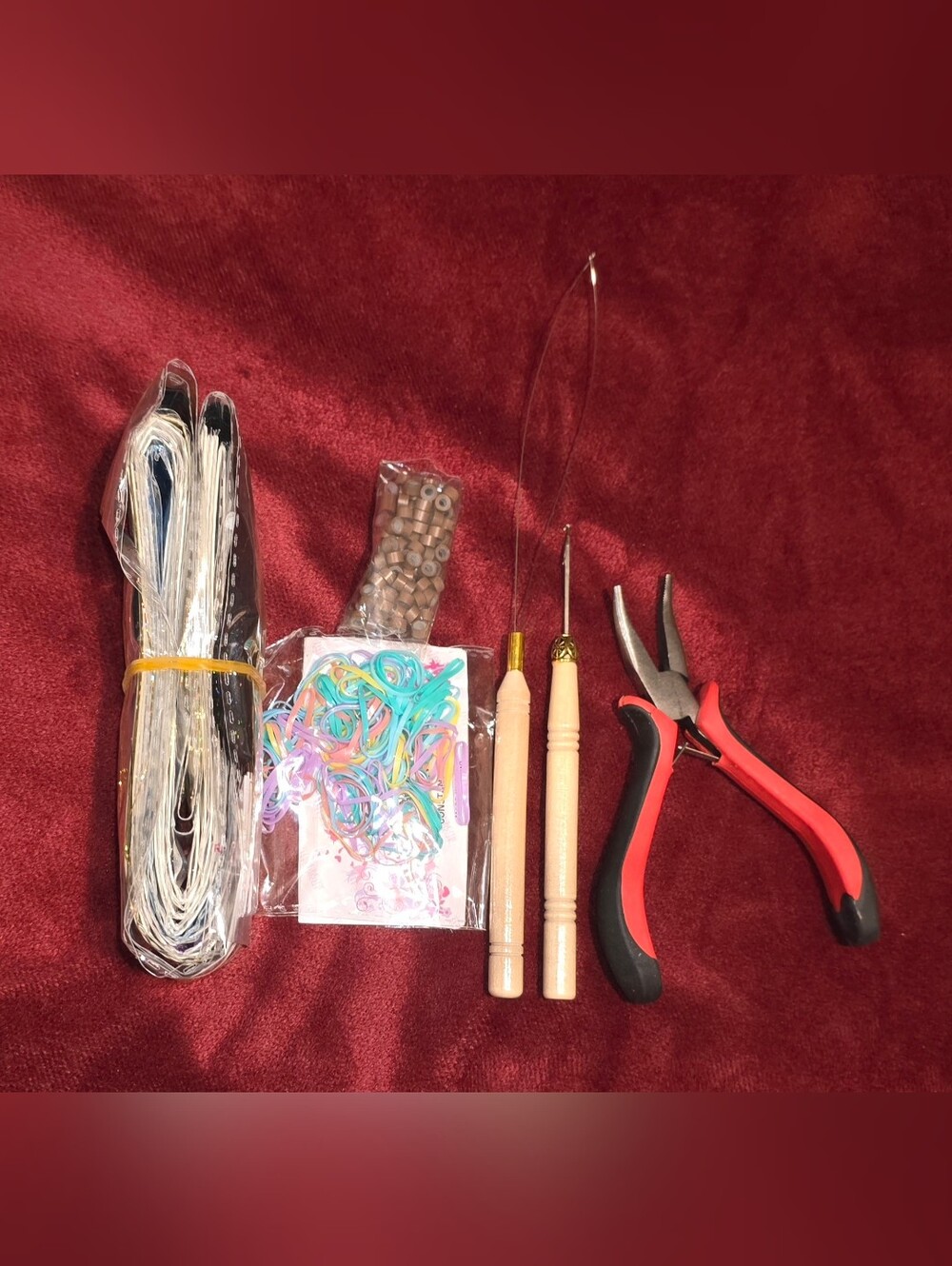 hair tinsel/hair glitter/fairy hair Kit